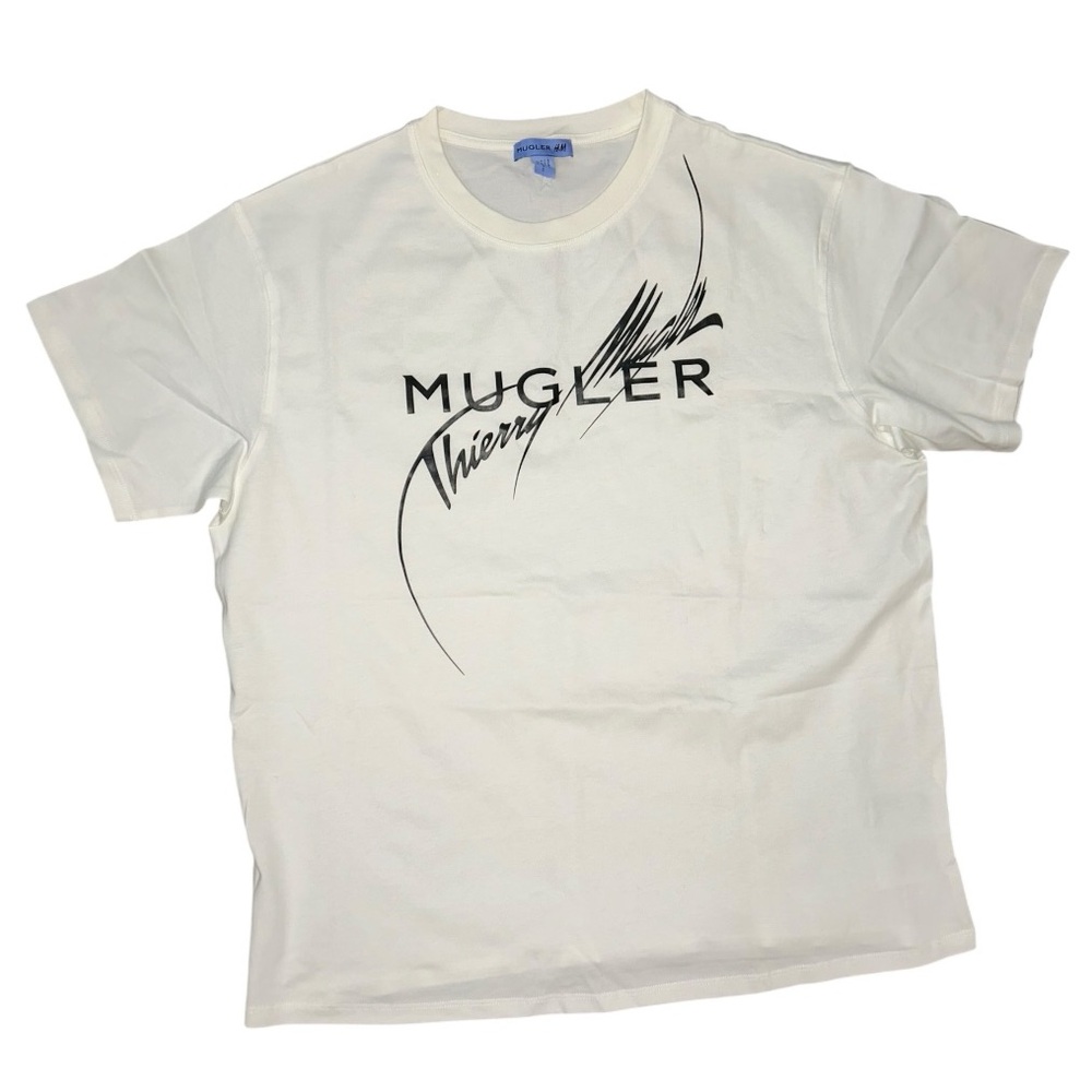 Mugler x H&M | White Graphic Men's T-Shirt